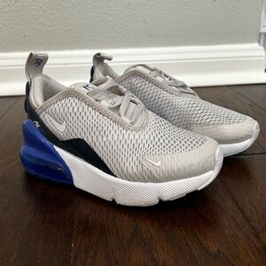 Nike Air Max 270 Mesh Sneakers - Gray & Blue